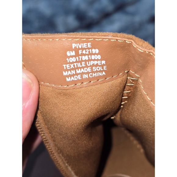 NWB Style & Co PIVIEE Women's Tan Suede Ruched Ankle‎ Boots Block Heel Size 6 - Picture 4 of 7